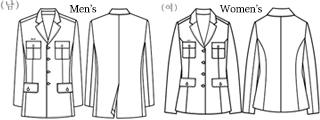 Dress Uniform Top 정복 상의